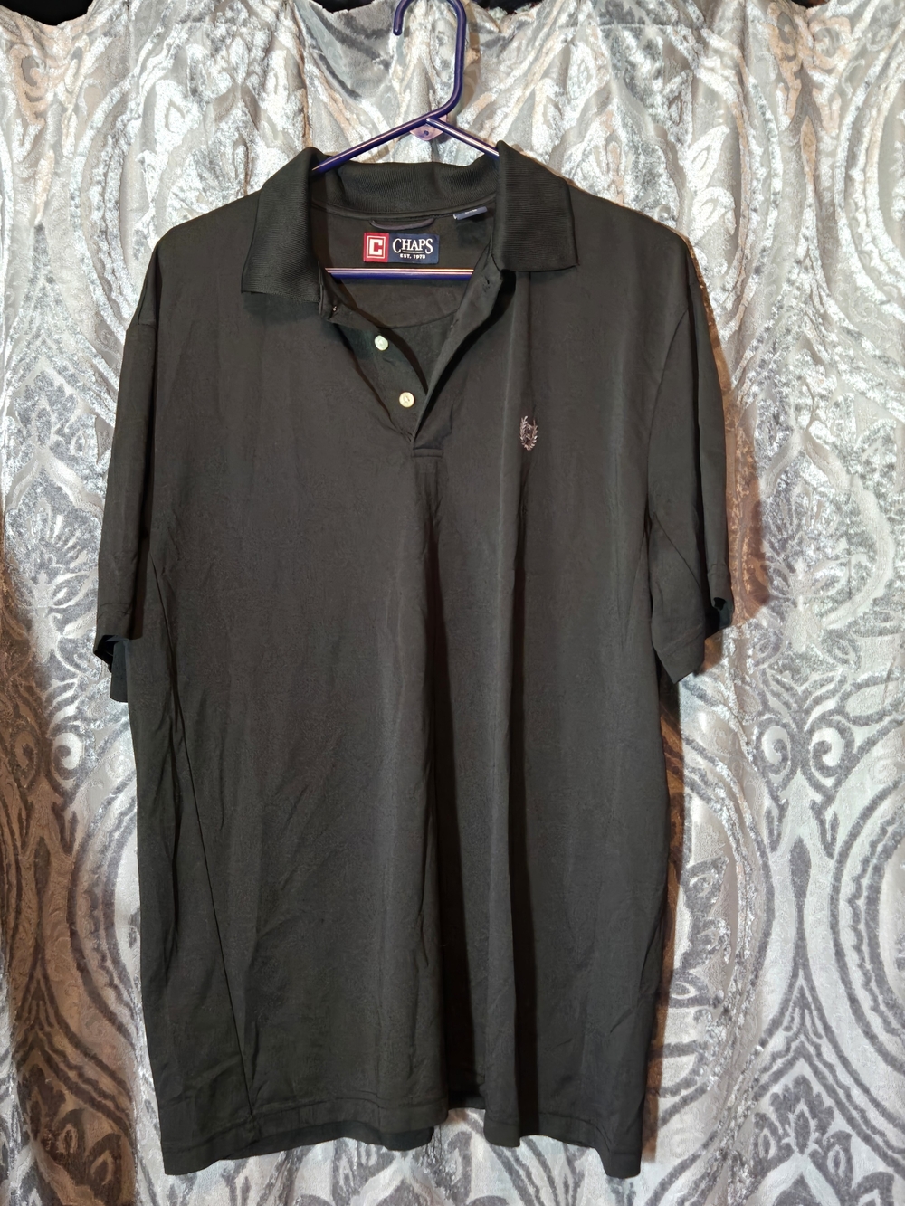Chaps Men's Black Polo Shirt